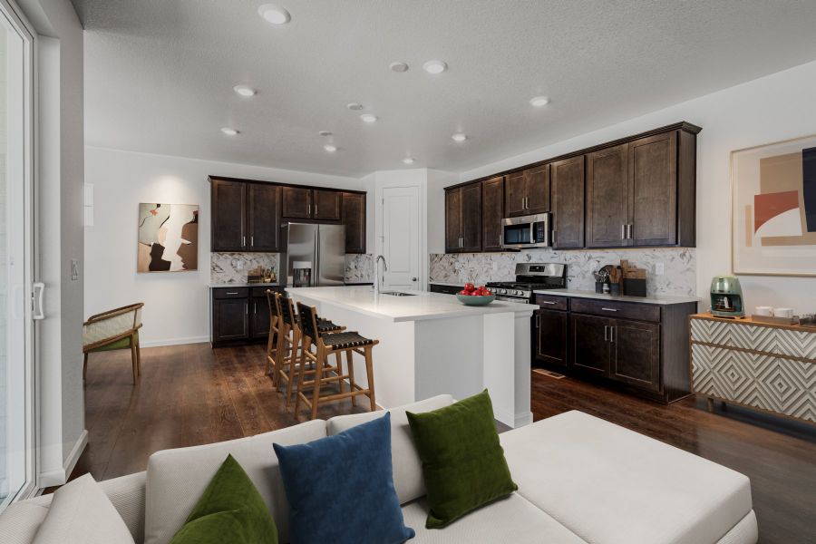 Furnished interior view inside a new home in Sterling Ranch Ascent Village, Littleton (Image 4).