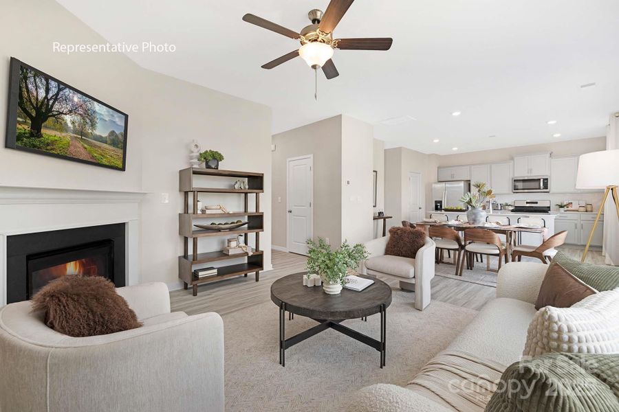 Furnished interior view inside a new home in Villages of Maiden, Maiden (Image 15).