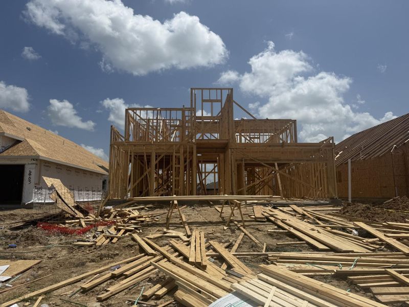In-progress construction of a new home in Valencia, Manvel, TX (Image 6). In-progress construction of a new home in Valencia, Manvel, TX (Image 6).