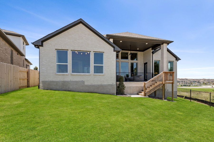 Rear of Home and Private Backyard Rear of Home and Private Backyard