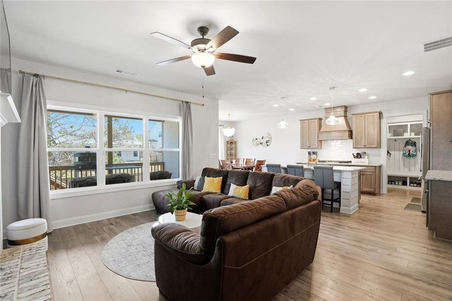 Furnished interior view inside a new home in Calgary Downs, Winder (Image 16). Furnished interior view inside a new home in Calgary Downs, Winder (Image 16).