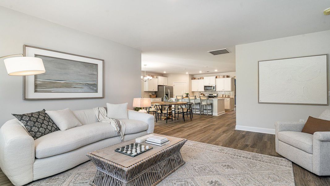 Furnished interior view inside a new home in The Preserve at Shaftesbury Glen, Conway (Image 11).