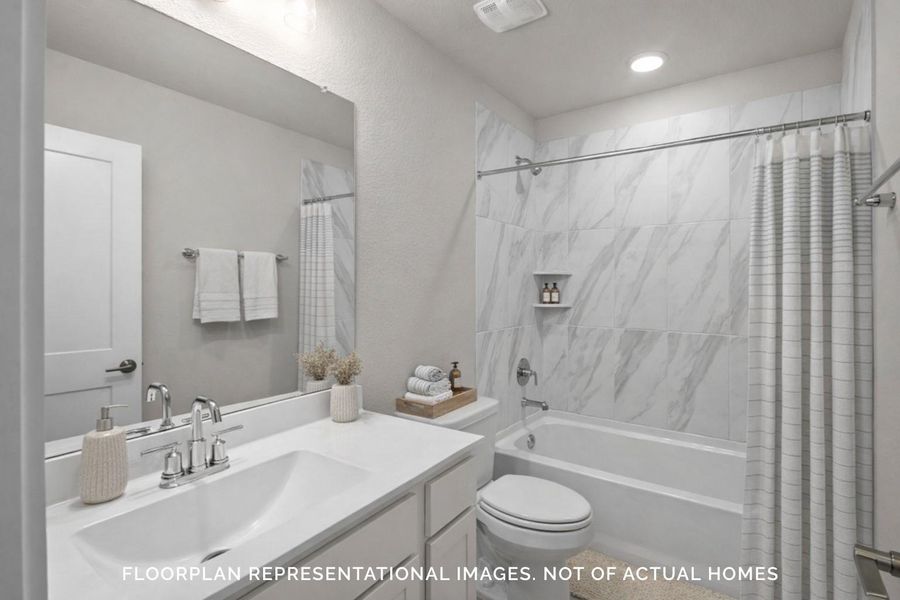 Furnished interior view inside a new home in The Oaks on 6th Street, Magnolia (Image 11).