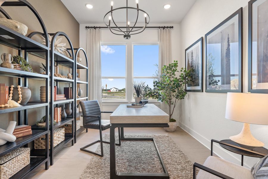 Furnished interior view inside a new home in Lagos Reserve, Manor (Image 22).