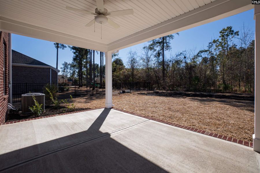 Exterior details and patio area of a home in The Cove, Sumter (Image 29).