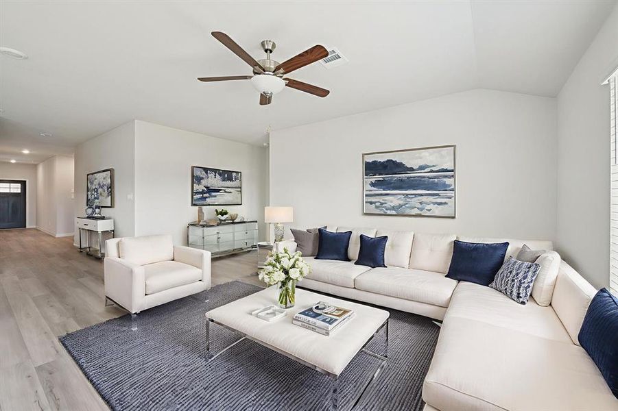 Photo is not of the actual home, but is an inspirational photo of builder’s model home and may depict options, furnishings, and/or decorator features that are not included.