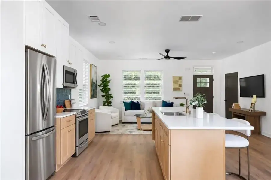Furnished interior view inside a new home in , Atlanta (Image 13).