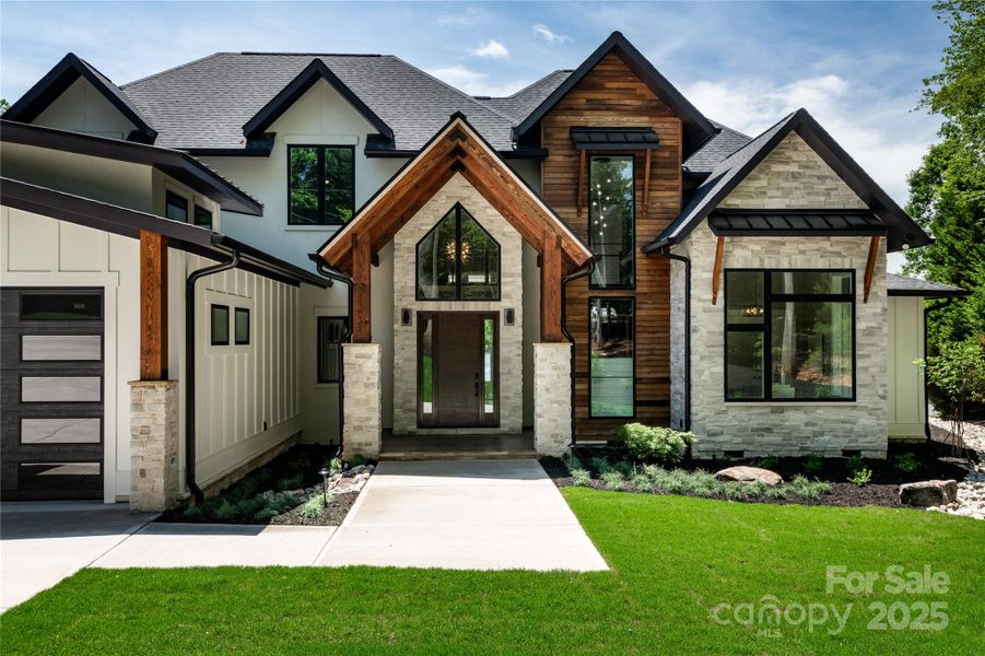 Front exterior of a new home in , Mooresville, NC, highlighting curb appeal (Image 20). Front exterior of a new home in , Mooresville, NC, highlighting curb appeal (Image 20).