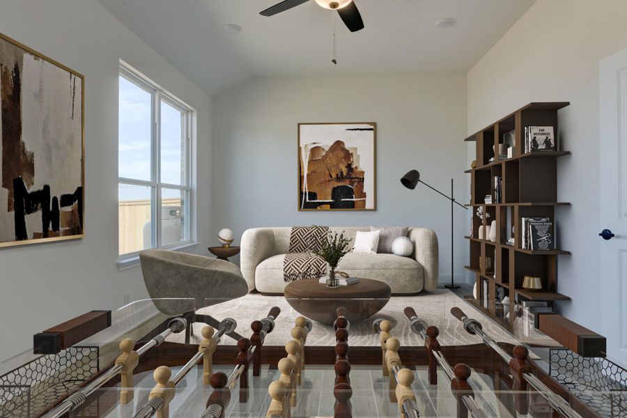 Representative furnished interior of a home built from the Carmen by Ashton Woods in Megan's Landing 70's, Castroville (Image 9).