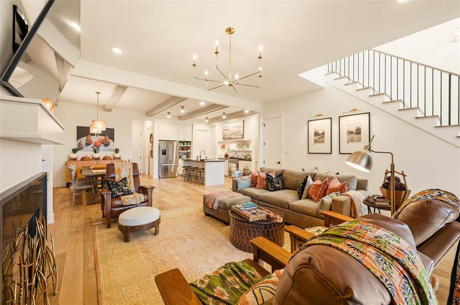 Furnished interior view inside a new home in , Aledo (Image 8).
