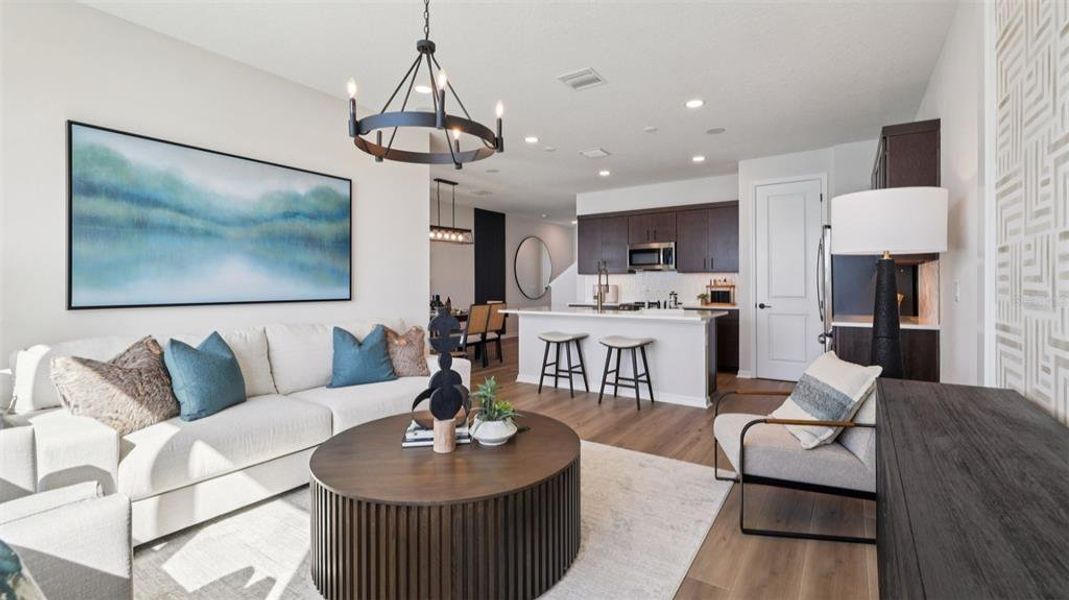 Furnished interior view inside a new home in Isla Mirada, San Antonio (Image 40).