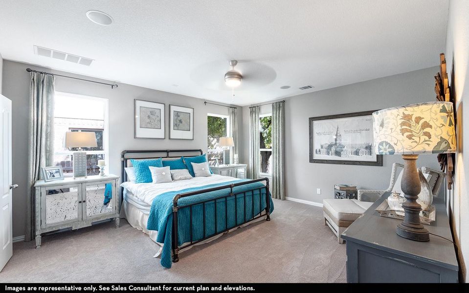 Furnished interior view inside a new home in Canterra Creek, Rosharon (Image 13).