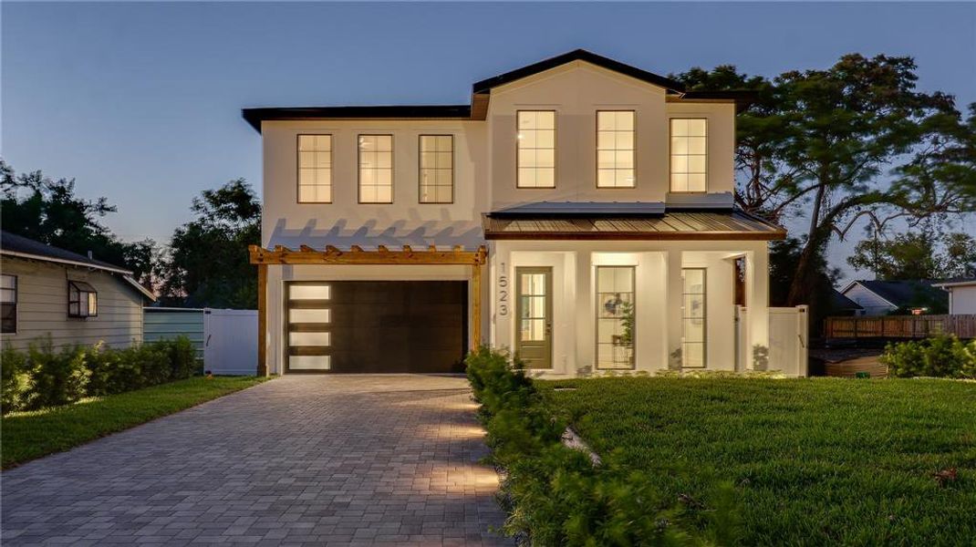 Front exterior of a new home in , Winter Park, FL, highlighting curb appeal (Image 2). Front exterior of a new home in , Winter Park, FL, highlighting curb appeal (Image 2).