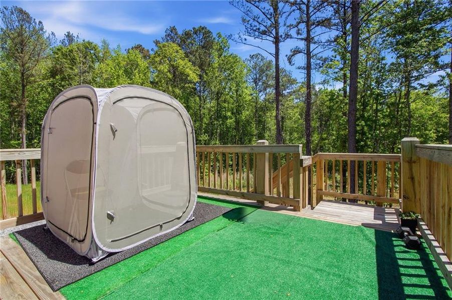 Exterior details and patio area of a home in , Newnan (Image 3).