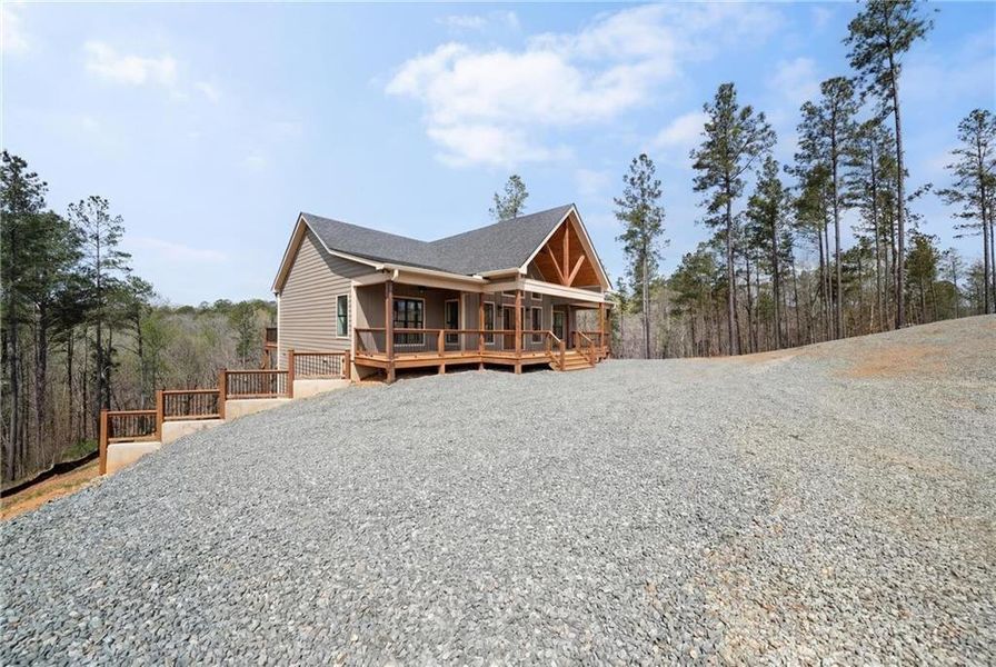 Exterior details and patio area of a home in , Talking Rock (Image 4). Exterior details and patio area of a home in , Talking Rock (Image 4).