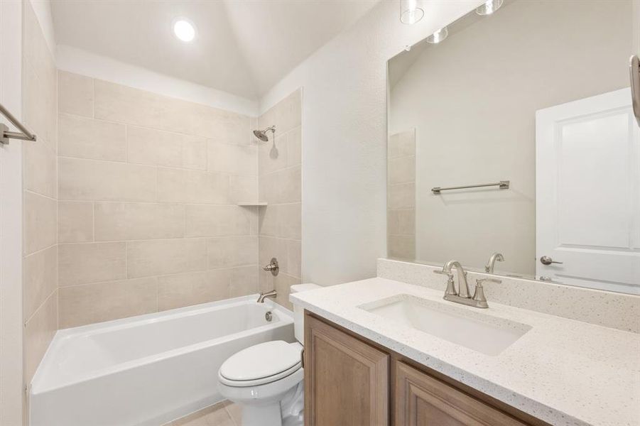 Furnished interior view inside a new home in Sunrise at Garden Valley, Waxahachie (Image 11).