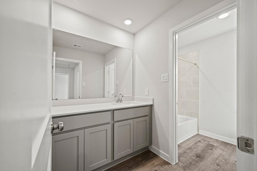 Furnished interior view inside a new home in Northpark South, Porter (Image 6). Furnished interior view inside a new home in Northpark South, Porter (Image 6).