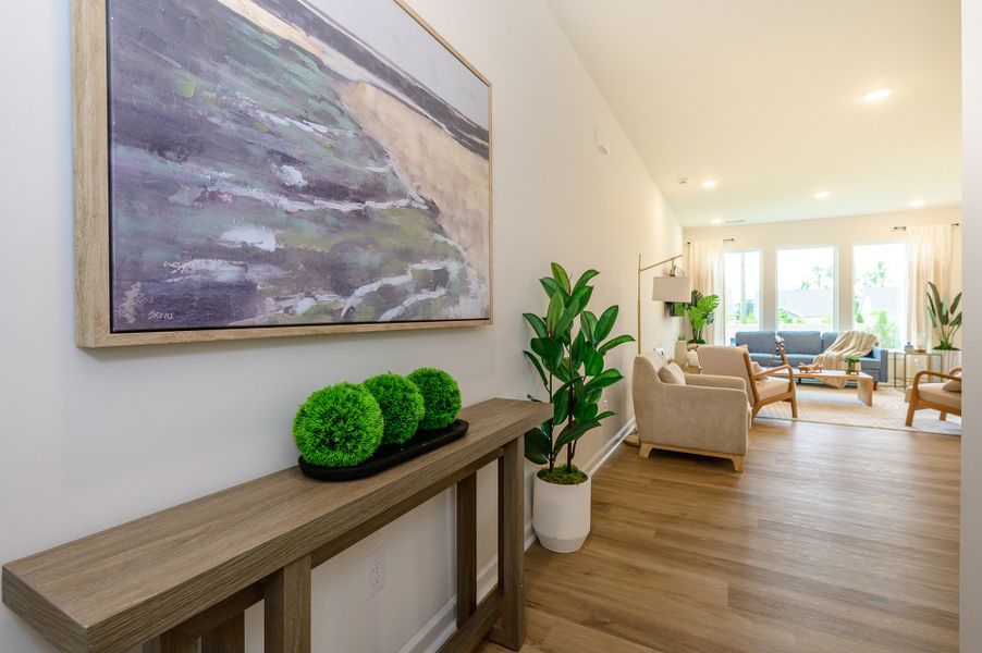 Representative furnished interior of a home built from the The Bushwick by David Weekley Homes in Westview Towns, Waxhaw (Image 4).
