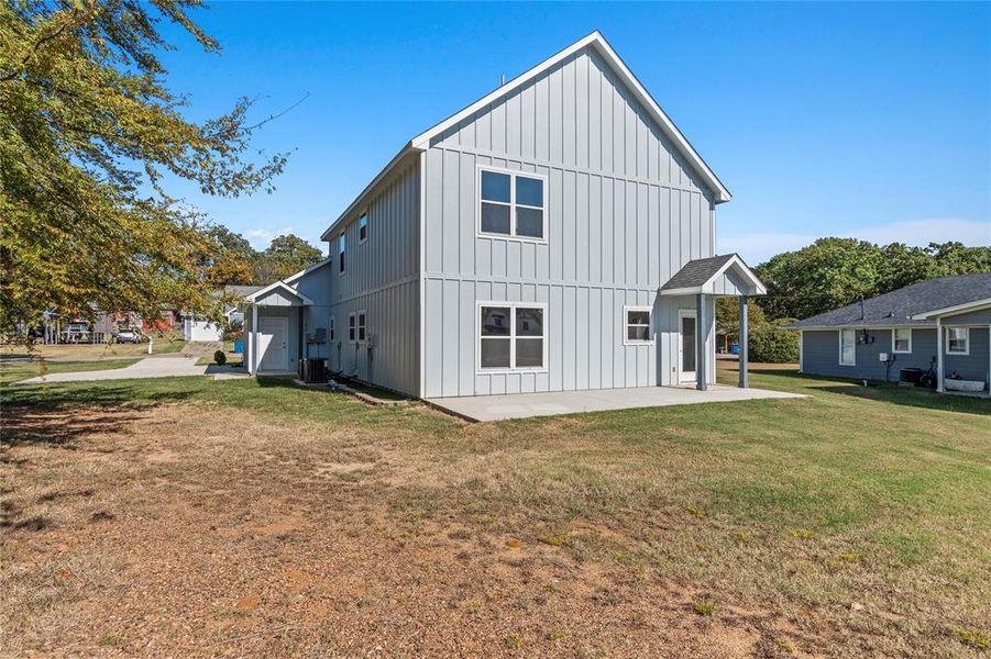 Exterior details and patio area of a home in , Tool (Image 3).