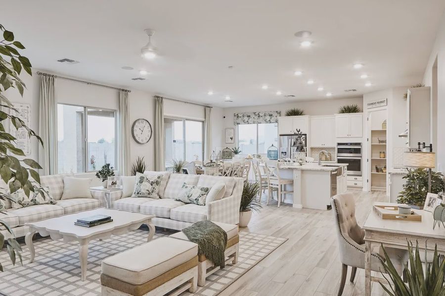 Furnished interior view inside a new home in Valencia at Granite Vista, Waddell (Image 16).