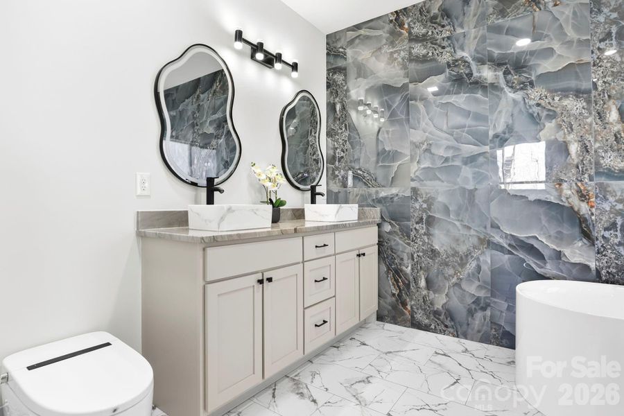 Furnished interior view inside a new home in , Hendersonville (Image 14).