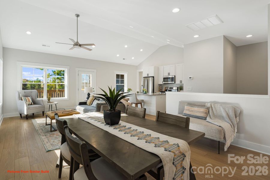 Furnished interior view inside a new home in , Weaverville (Image 4).