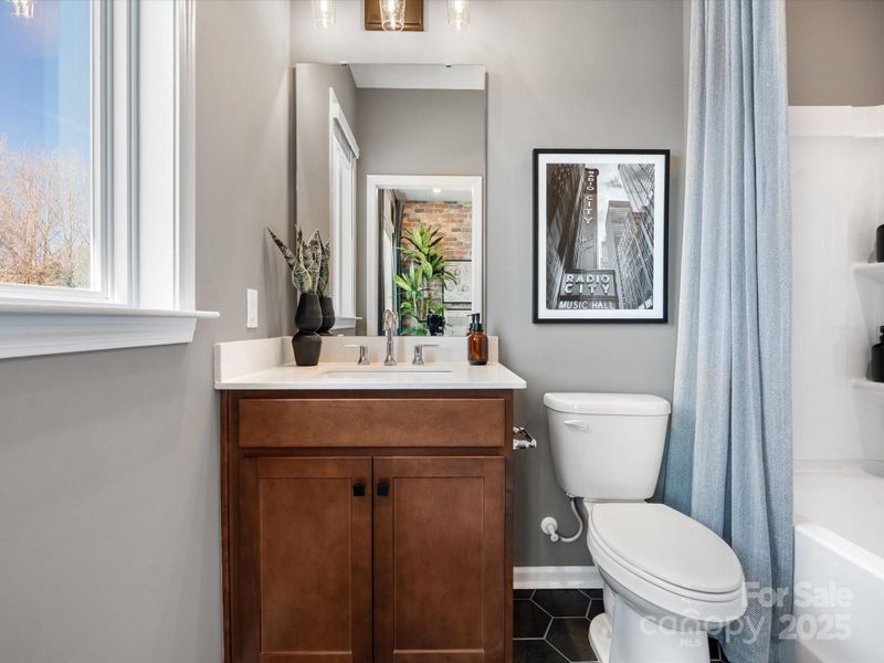 Collins Secondary Attached Bath | Southmont *actual finishes, color scheme, orientation vary on this home. Furniture not included