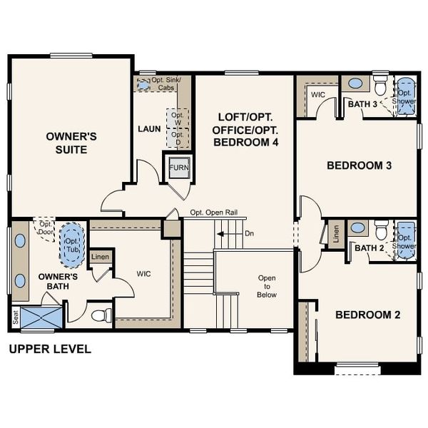 2D floor plan layout of this home in Parkdale Commons, Lafayette, CO (Image 4).