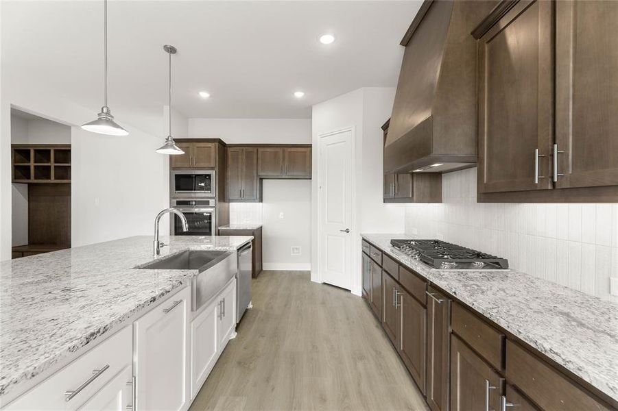 Furnished interior view inside a new home in Settler's Glen, New Fairview (Image 6).