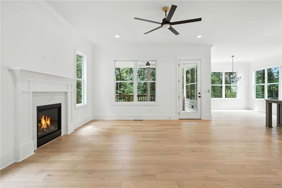 Spacious, unfurnished interior of a new home in , Marietta (Image 31).