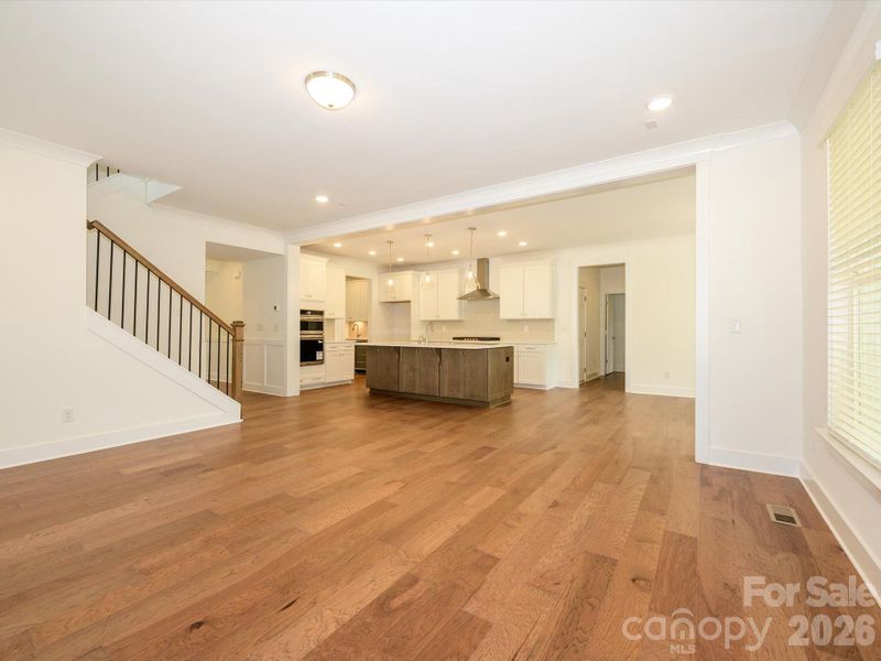 Family Room and Kitchen