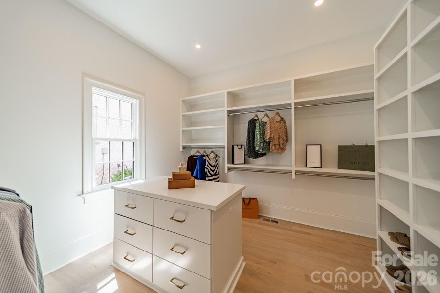 Primary closet