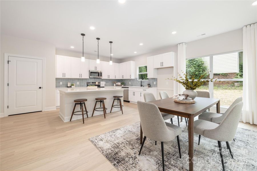 Furnished interior view inside a new home in , Charlotte (Image 3). Furnished interior view inside a new home in , Charlotte (Image 3).