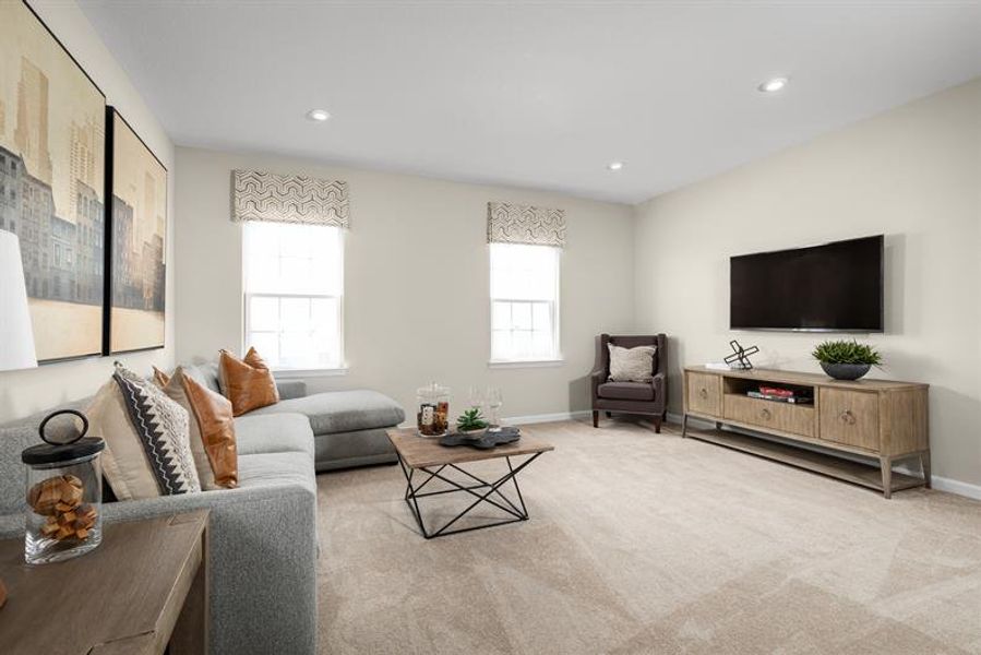 Representative furnished interior of a home built from the Oakton by Ryan Homes in Copperleaf, Ocala (Image 14).