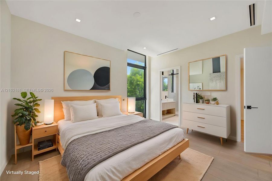 Furnished interior view inside a new home in , Miami (Image 9).