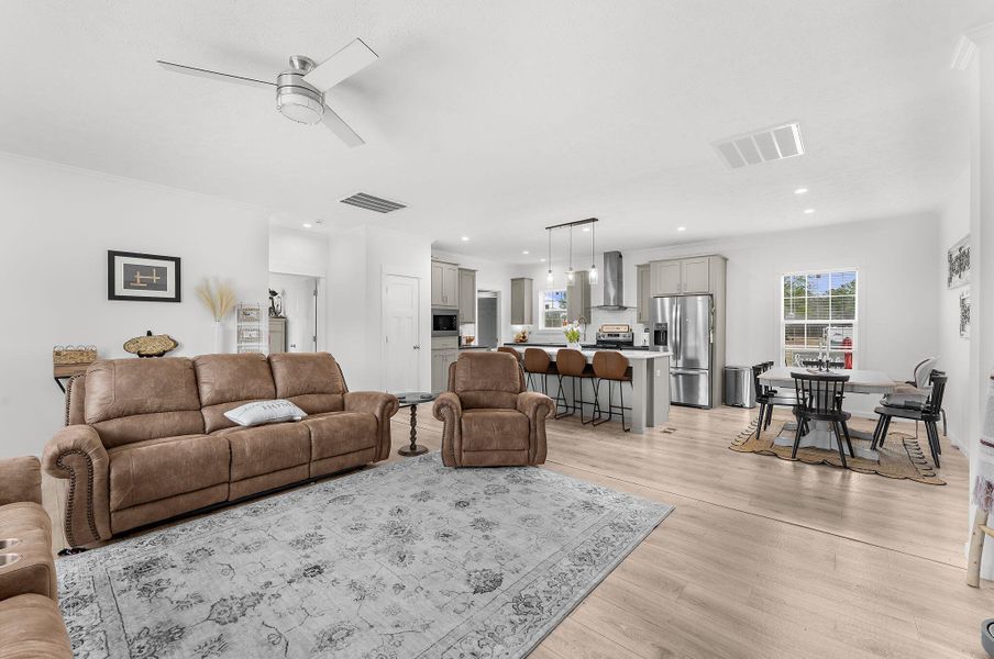 Furnished interior view inside a new home in , Cross (Image 6). Furnished interior view inside a new home in , Cross (Image 6).