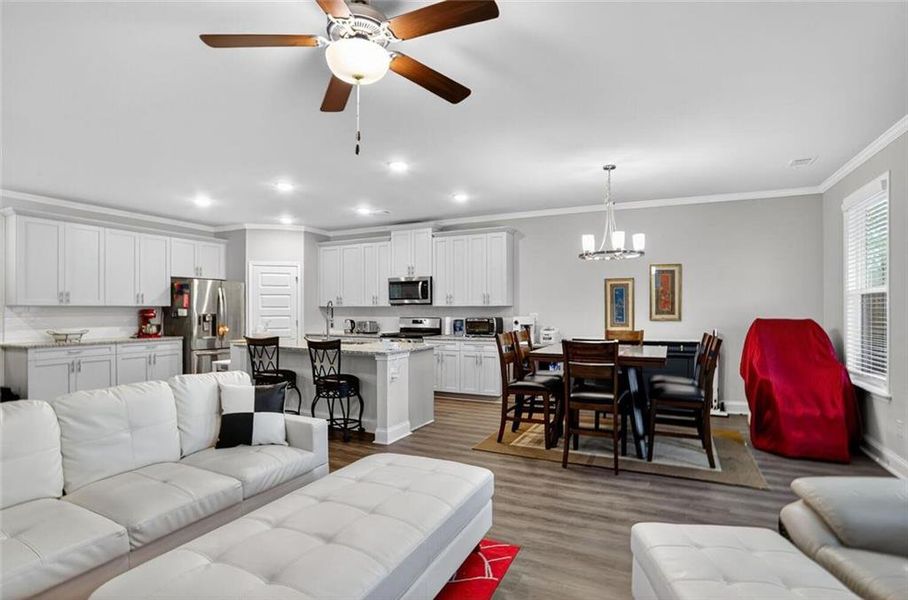 Furnished interior view inside a new home in , Atlanta (Image 18).