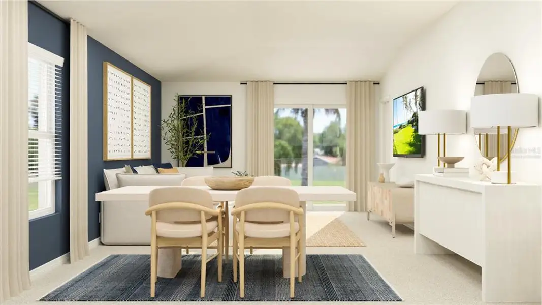 Furnished interior view inside a new home in Pine Meadows, Eustis (Image 8).
