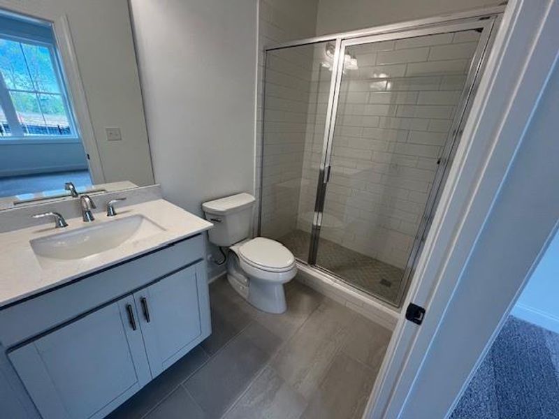 Furnished interior view inside a new home in Palisades Townhomes, Cumming (Image 15). Furnished interior view inside a new home in Palisades Townhomes, Cumming (Image 15).