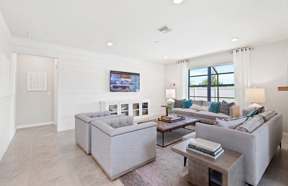 Gathering room with natural light