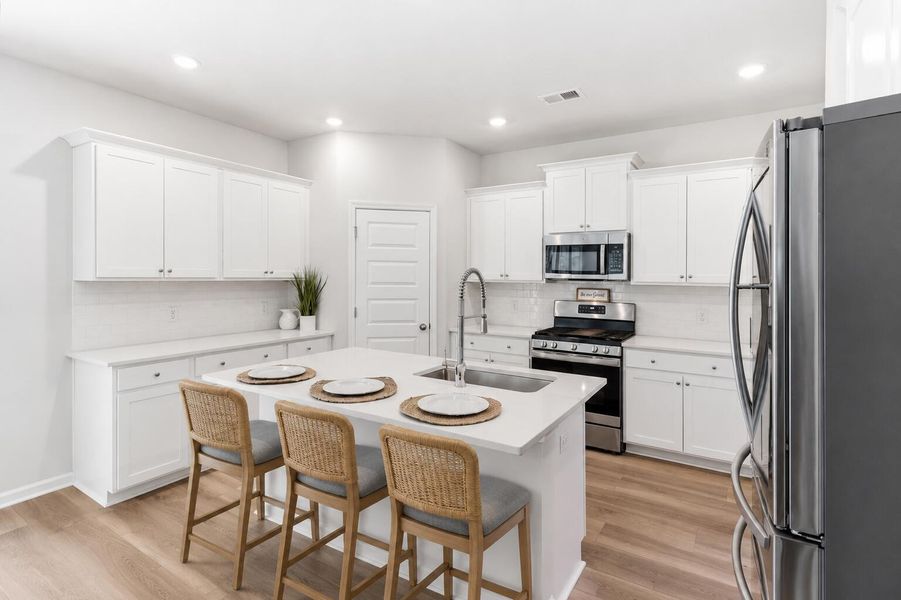 Furnished interior view inside a new home in Limehouse Village: Arbor Series, Summerville (Image 42).