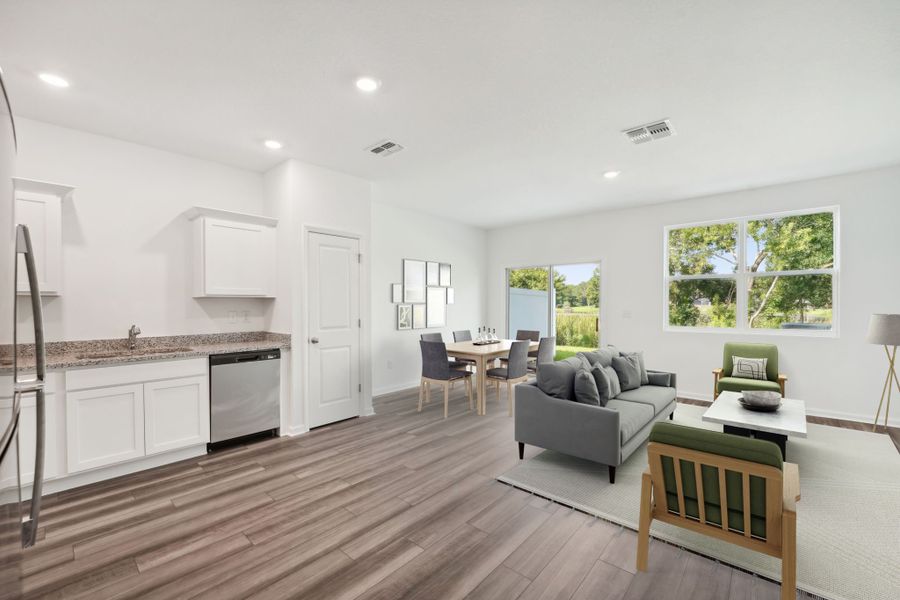 Representative furnished interior of a home built from the Nebula by Starlight Homes in Aster Towns, Summerville (Image 8).