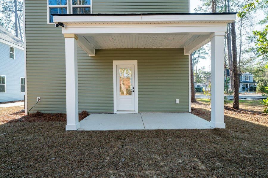 Exterior details and patio area of a home in , Summerville (Image 3).