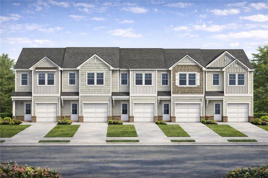 Front exterior of a new home in , Cedartown, GA, highlighting curb appeal (Image 1). Front exterior of a new home in , Cedartown, GA, highlighting curb appeal (Image 1).
