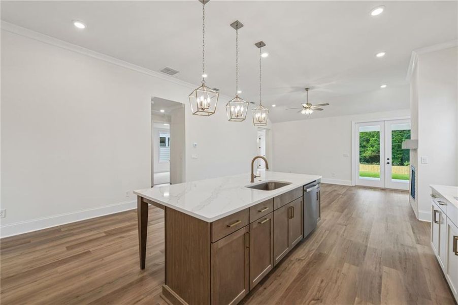 Furnished interior view inside a new home in Aberdeen, Hoschton (Image 15).