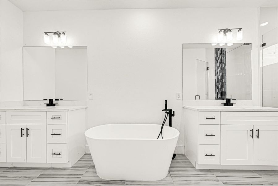 Furnished interior view inside a new home in , Houston (Image 8).