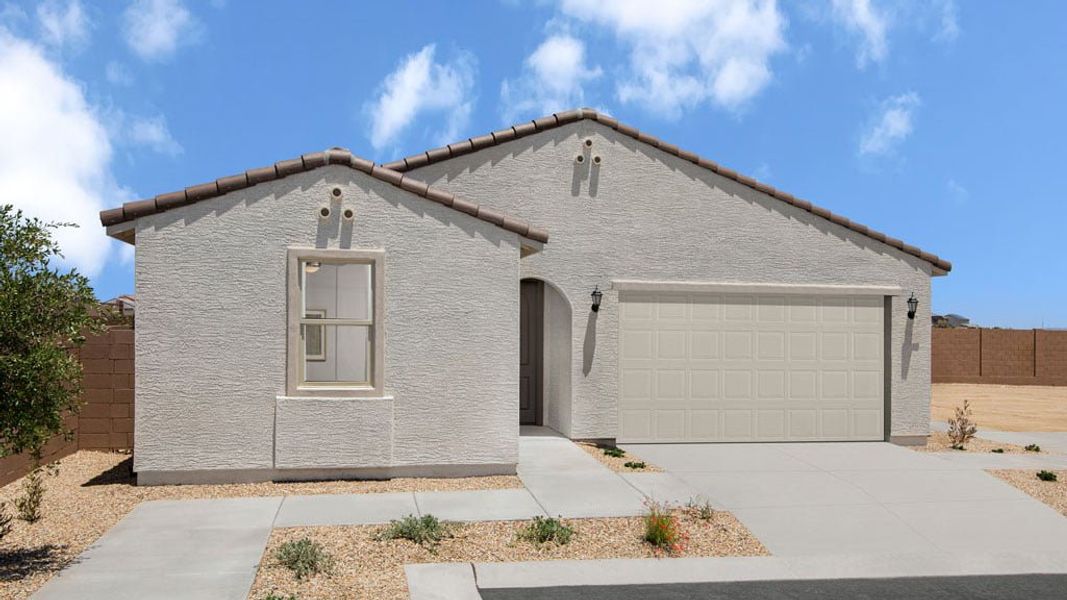 Representative exterior photo of a completed home built from the Ashton by Taylor Morrison in Artisan at Asante Vista Collection, Surprise, AZ (Image 13). Representative exterior photo of a completed home built from the Ashton by Taylor Morrison in Artisan at Asante Vista Collection, Surprise, AZ (Image 13).