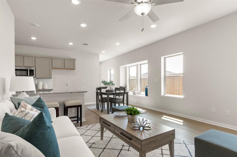 Furnished interior view inside a new home in Blanco Vista, San Marcos (Image 27).