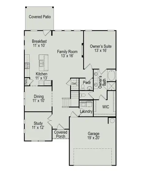 2D floor plan layout of this home in Fulshear Lakes, Fulshear, TX (Image 3). 2D floor plan layout of this home in Fulshear Lakes, Fulshear, TX (Image 3).