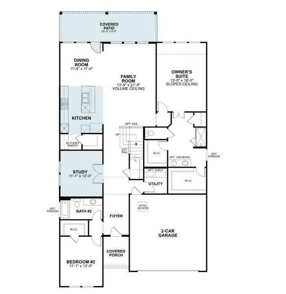 2D floor plan layout of this home in Summerview, Fulshear, TX (Image 3).